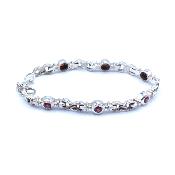 Grenat Pyrope Bracelet Argent 19149