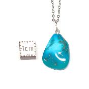 Turquoise Sleeping Beauty Pendentif Pierre Roulée 2192