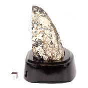 Agate Naturelle Géodes sur socle en bois 2886