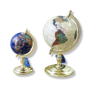 Globes Terrestres en Pierres Naturelles
