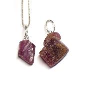 Rubis Pendentif Pierre Brute