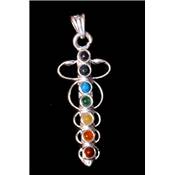 7 Chakras Pendentif Métal Argenté Choix n°45