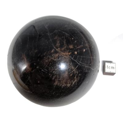 Pierre de Lune Noire Boule 04541