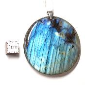 Labradorite pendentif disque 05650