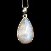 Pierre de Lune Pendentif avec Monture en Argent 15040