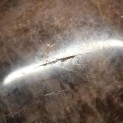 Pierre de lune noire coeur 15474