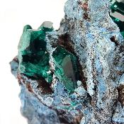 Shattuckite et Dioptase pierre brute 14940