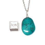 Turquoise Sleeping Beauty Pendentif Pierre Roulée 2189