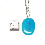 Turquoise Sleeping Beauty Pendentif Pierre Roulée 2193