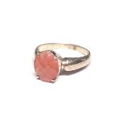 Rhodochrosite Bague en Argent 2395