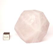 Quartz Rose Dodécaèdre 3016