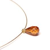 Grenat Orange Collier 3056