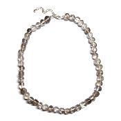 Cristal Fumé Collier Roulé