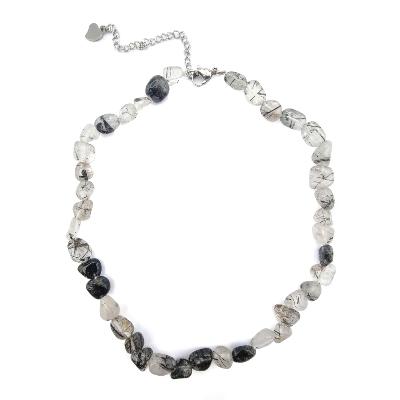 Cristal Tourmaline Collier Mini Roulé