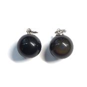 Obsidienne Oeil Celeste Pendentif Boule