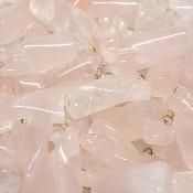 Quartz Rose Pendentif Ange