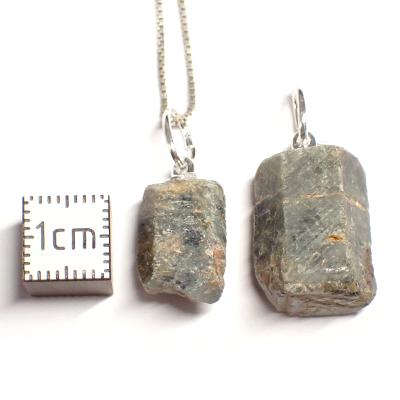 Saphir Pendentif Pierre Brute