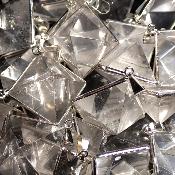 Cristal de Roche Pyramide Pendentif