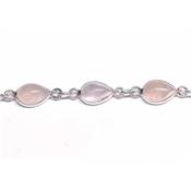 Quartz Rose Bracelet Argent 925
