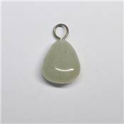 Préhnite Inclusions Epidote Pendentif Pierre Roulée