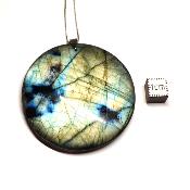 Labradorite pendentif disque 04651