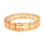 Citrine Chauffée (Améthyste Chauffée) Bracelet Carré 04781