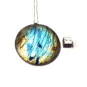 Labradorite pendentif disque 15034