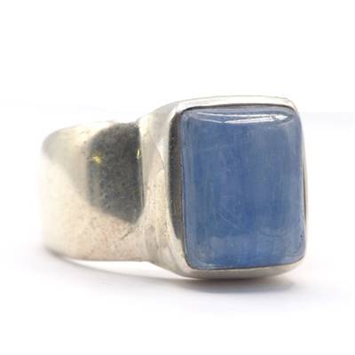 Cyanite Bleue Bague en Argent 18477 / Taille 55