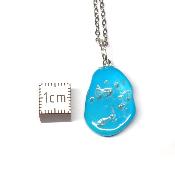 Turquoise Sleeping Beauty Pendentif Pierre Roulée 2186