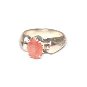 Rhodochrosite Bague en Argent 2390