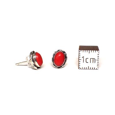 Corail Boucles d'Oreilles Ovale Choix n°2 BO2A