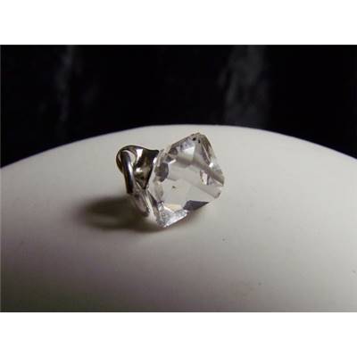 Cristal Diamant de Herkimer Pendentif Pierre Brute