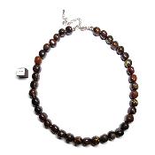 Jaspe Hématoide (Oeil de Fer) Collier Roulé