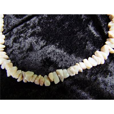 Opale Commune Blanche Collier Baroque