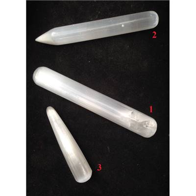 Selenite Blanche Base de Massage