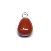 Jaspe Rouge Pendentif Pierre Roulée