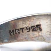 Fluorine Bleue Bague en Argent 18432 / Taille 55
