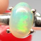 Opale d'Ethiopie Bague en Argent 2508