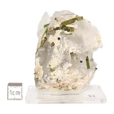 Tourmaline Verte sur gangue pierre brute 2970