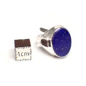 Lapis Lazuli Bague réglable en Argent Ovale Choix n°3 BG3