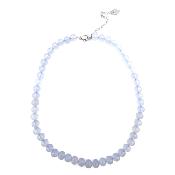 Calcédoine Bleue Collier Boule