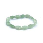Aventurine Verte Bracelet Perles Ovale Facetté