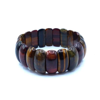 Oeil Mixte (Oeil de Tigre - Taureau (boeuf) - Faucon) Bracelet Forme Ovale Epai
