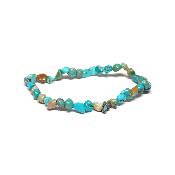 Turquoise de Chine Bracelet Mini Roulé