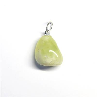 Jade Jaune d'Australie Pendentif Pierre Roulée