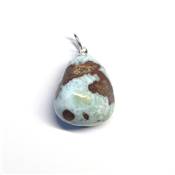 Larimar Pendentif Pierre Roulée