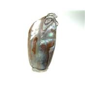 Nacre Pendentif Pierre Roulée