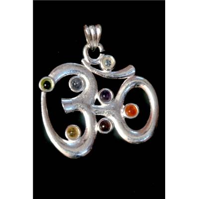 7 Chakras Pendentif Métal Argenté Choix n°4