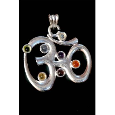 7 Chakras Pendentif Métal Argenté Choix n°4