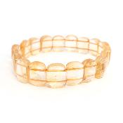 Citrine Chauffée (Améthyste Chauffée) Bracelet Carré 04782
